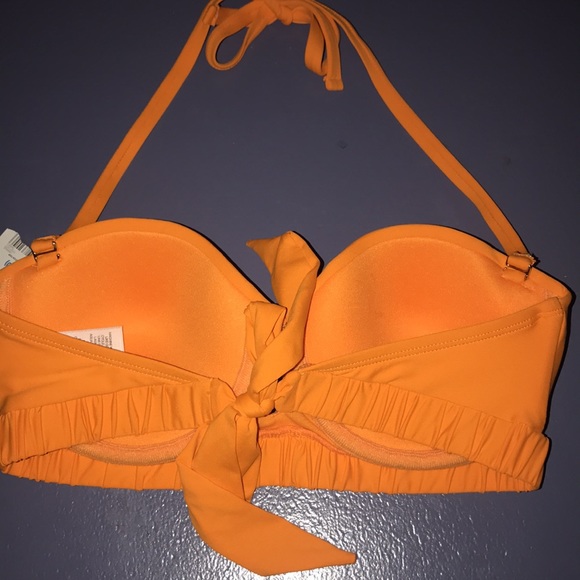 New Orange pushup padded bikini top Medium - Picture 5 of 11